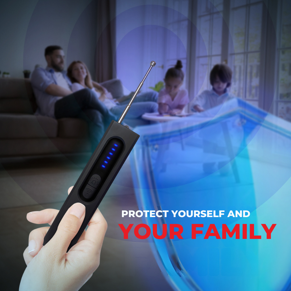 1 Year Warranty - Hidden Camera Detector (Military Grade, with built-in RF and GPS Tracking Detection)