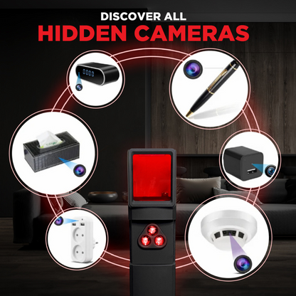 1 Year Warranty - Hidden Camera Detector (Military Grade, with built-in RF and GPS Tracking Detection)