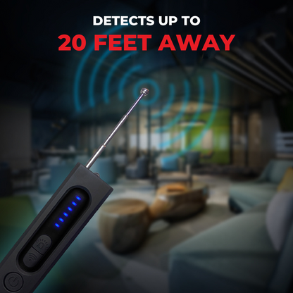 1 Year Warranty - Hidden Camera Detector (Military Grade, with built-in RF and GPS Tracking Detection)