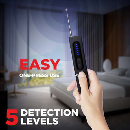 1 Year Warranty - Hidden Camera Detector (Military Grade, with built-in RF and GPS Tracking Detection)