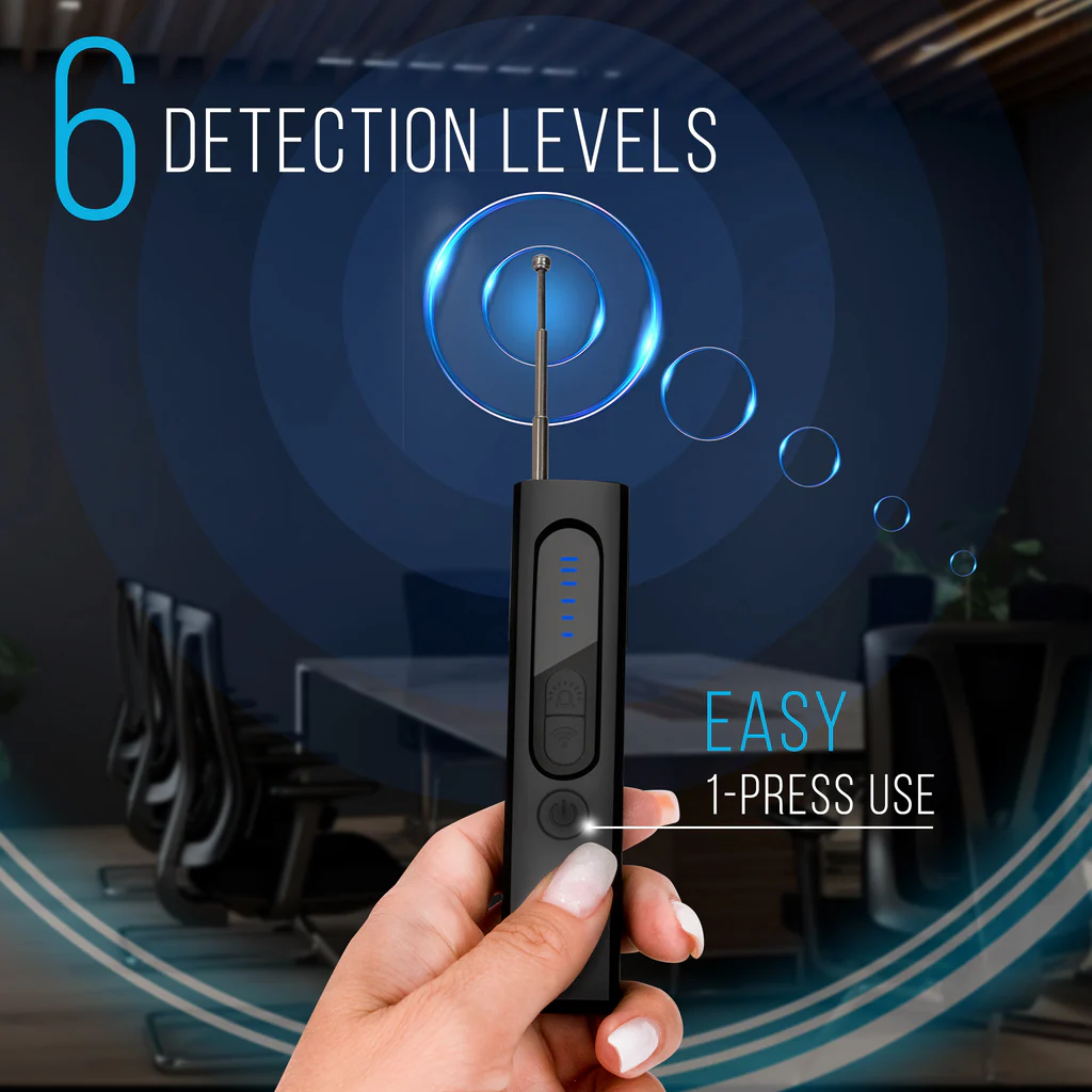 1 Year Warranty - Hidden Camera Detector (Military Grade, with built-in RF and GPS Tracking Detection)