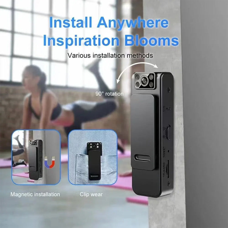 1 year warranty - 2024 New Upgrade Mini Magnetic and Clip Wifi Camera - Record anytime, anywhere