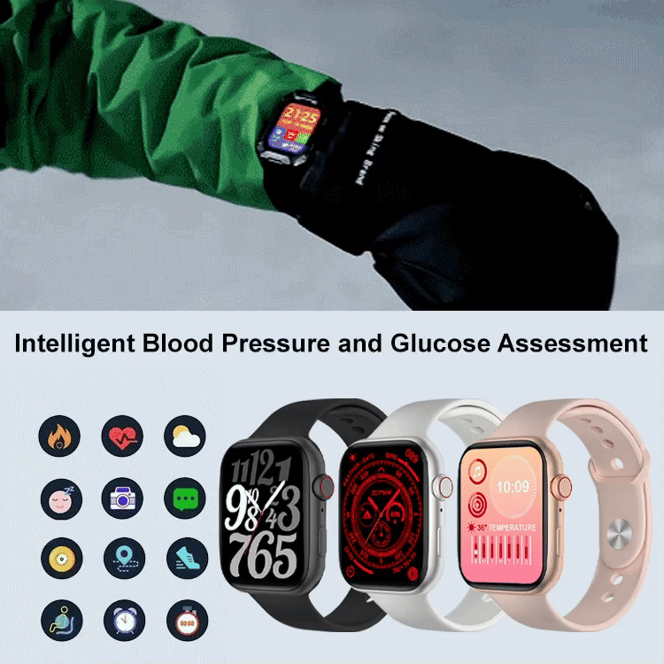 1 year warranty - Smart Painless Blood Glucose Measurement Watch - Measure blood sugar, blood pressure, heart rate, sleep quality and other body indicators.